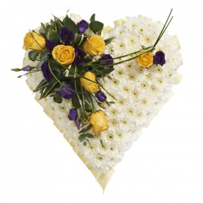 Heart SYM-324 | Heywood Florists | Heywood | Flower Delivery - Same Day Funeral Tributes Flowers Deliverd In Heywood From Heywood Florist