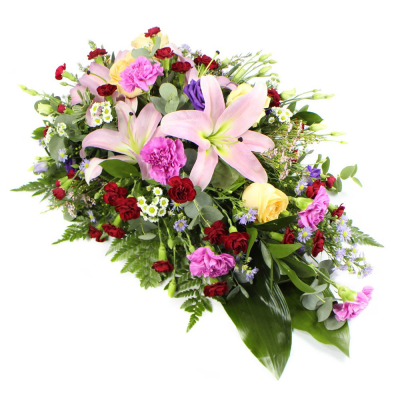 Single Ended Spray SYM-307 | Heywood Florists | Heywood | Flower Delivery - Same Day Funeral Tributes Flowers Deliverd In Heywood From Heywood Florist