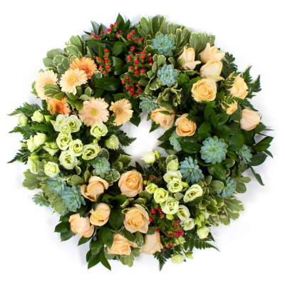 Eco Wreath SYM-354 | Heywood Florists | Heywood | Flower Delivery - Same Day Funeral Tributes Flowers Deliverd In Heywood From Heywood Florist